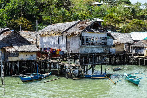 fishing village of Taytay in the Philippines photo