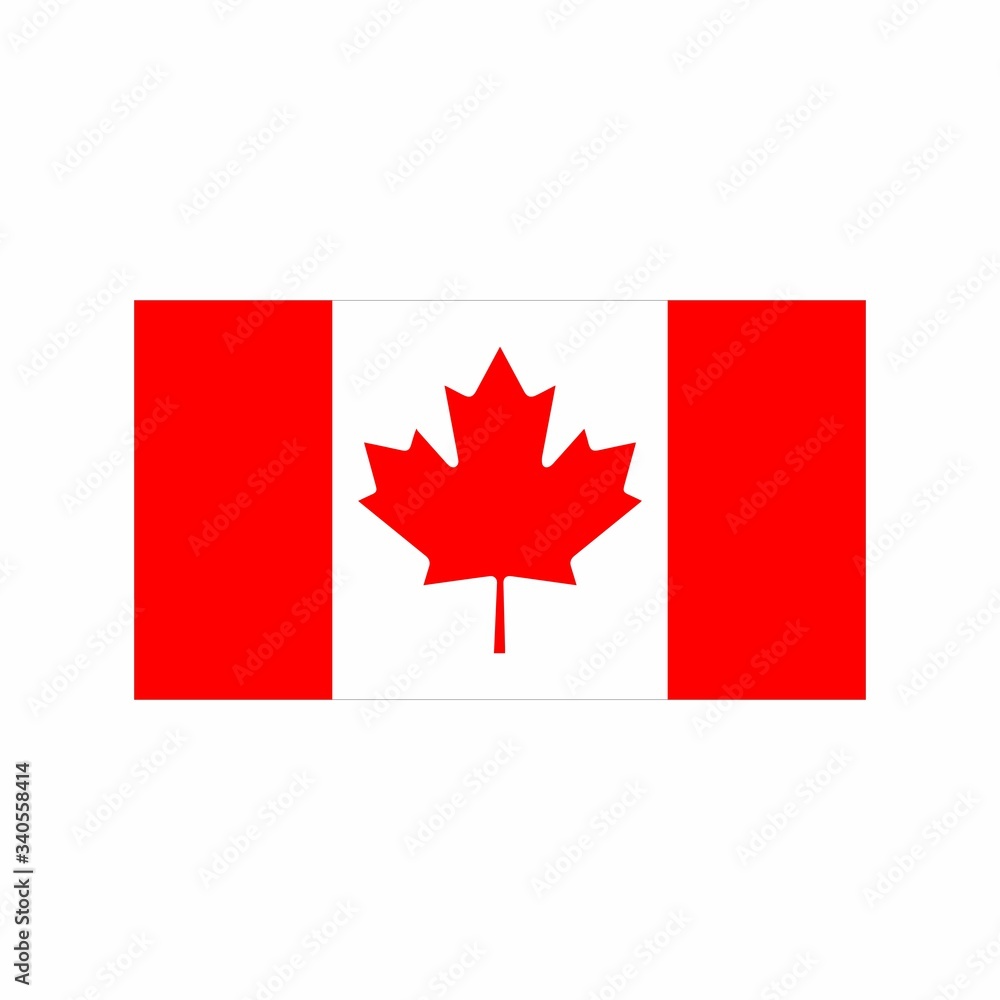 Flag of Canada vector design isolated on white background Flag of Canada vector design isolated on white background