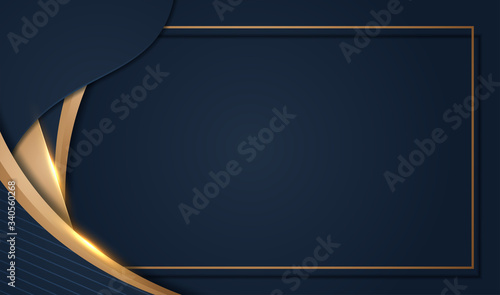 aper cut Luxury Gold Background with dark metal texture in 3d abstract style