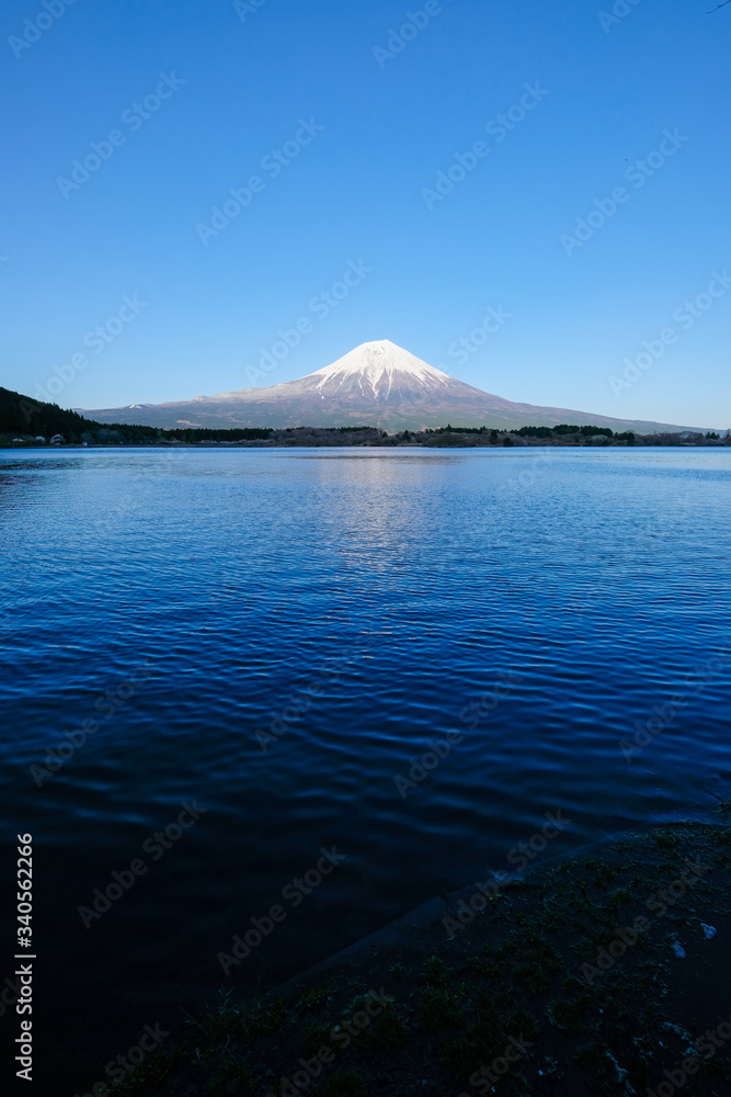 田貫湖と富士山