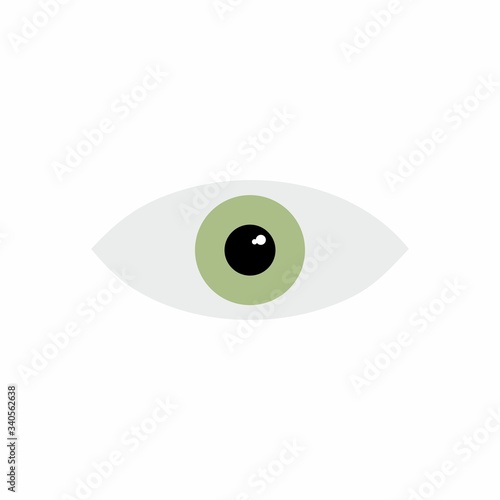 Eye icon. Vector design isolated on white background.