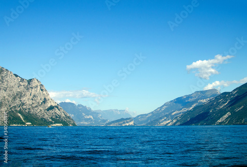 Lake Garda / Gardasee sightseeing and Panorama you at the lake and the mountains © budgetfoto