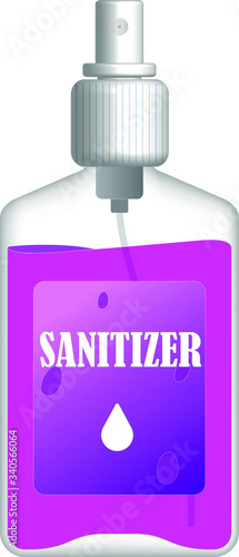 Bootle with sanitizer for your protection