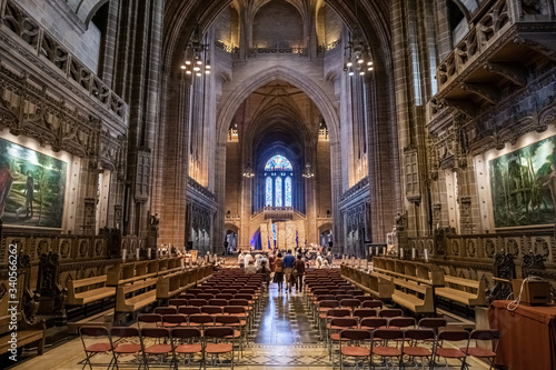 Liverpool cathedral interior long shot