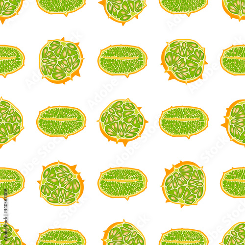Illustration on theme big colored seamless kiwano