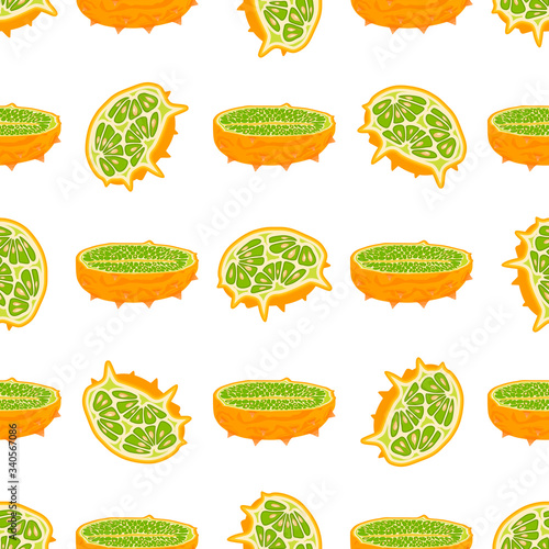 Illustration on theme big colored seamless kiwano