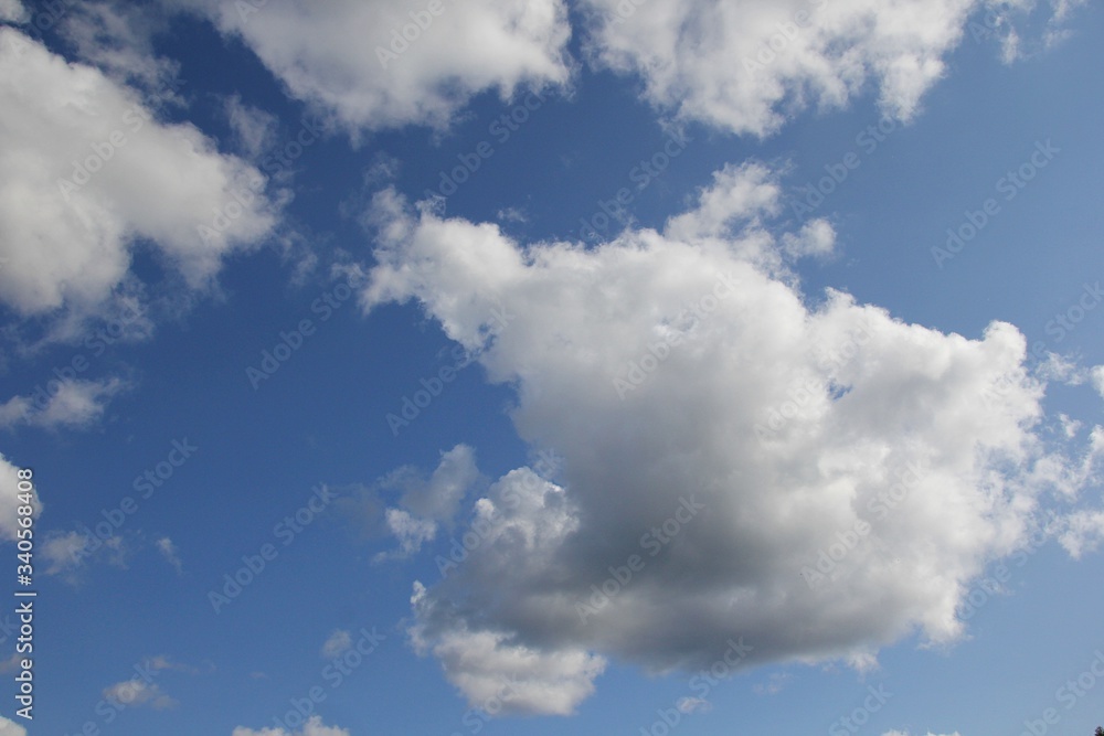 Blue sky background with clouds. Sky with clouds Stock Photo | Adobe Stock