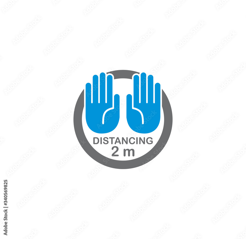 Social distancing related icon on background for graphic and web design. Creative illustration concept symbol for web or mobile app Social distancing related icon on background for graphic and web design. Creative illustration concept symbol for web or mobile app