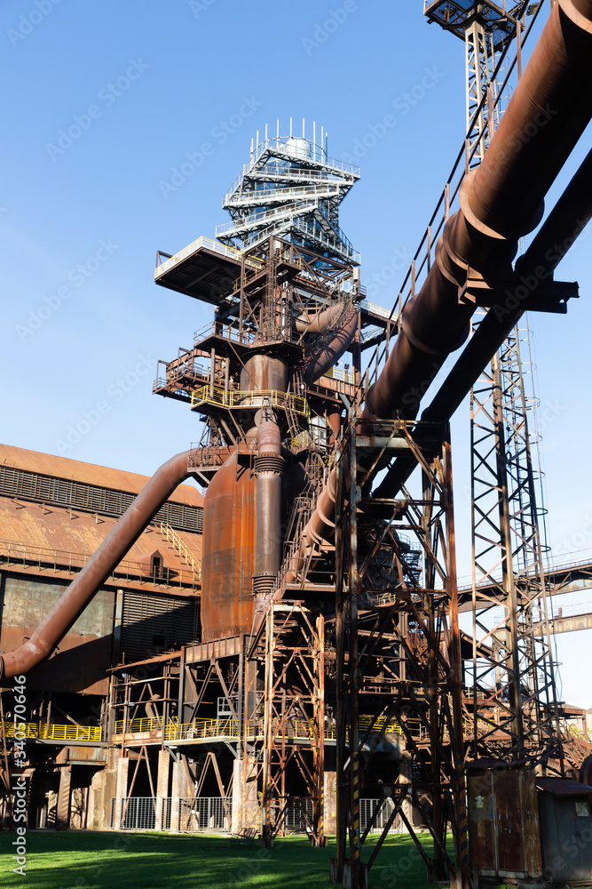 Closed metallurgical plant in Ostrava, Czech Republic