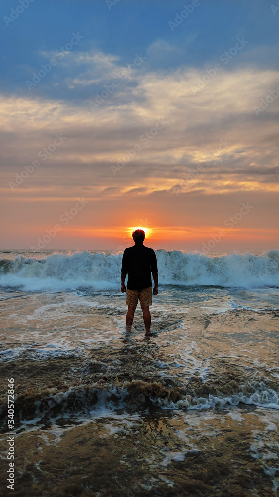 Son at sunset Son at sunset