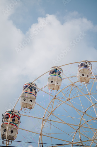 Ferris Wheel Over Blue Sky, Sekaten Yogyakarta photo