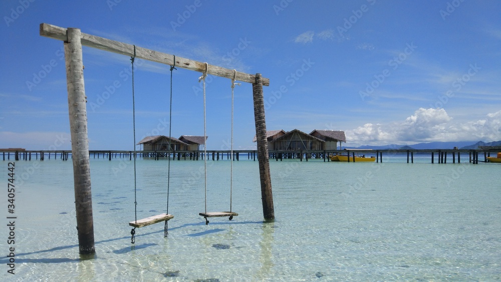 Swing on the beach