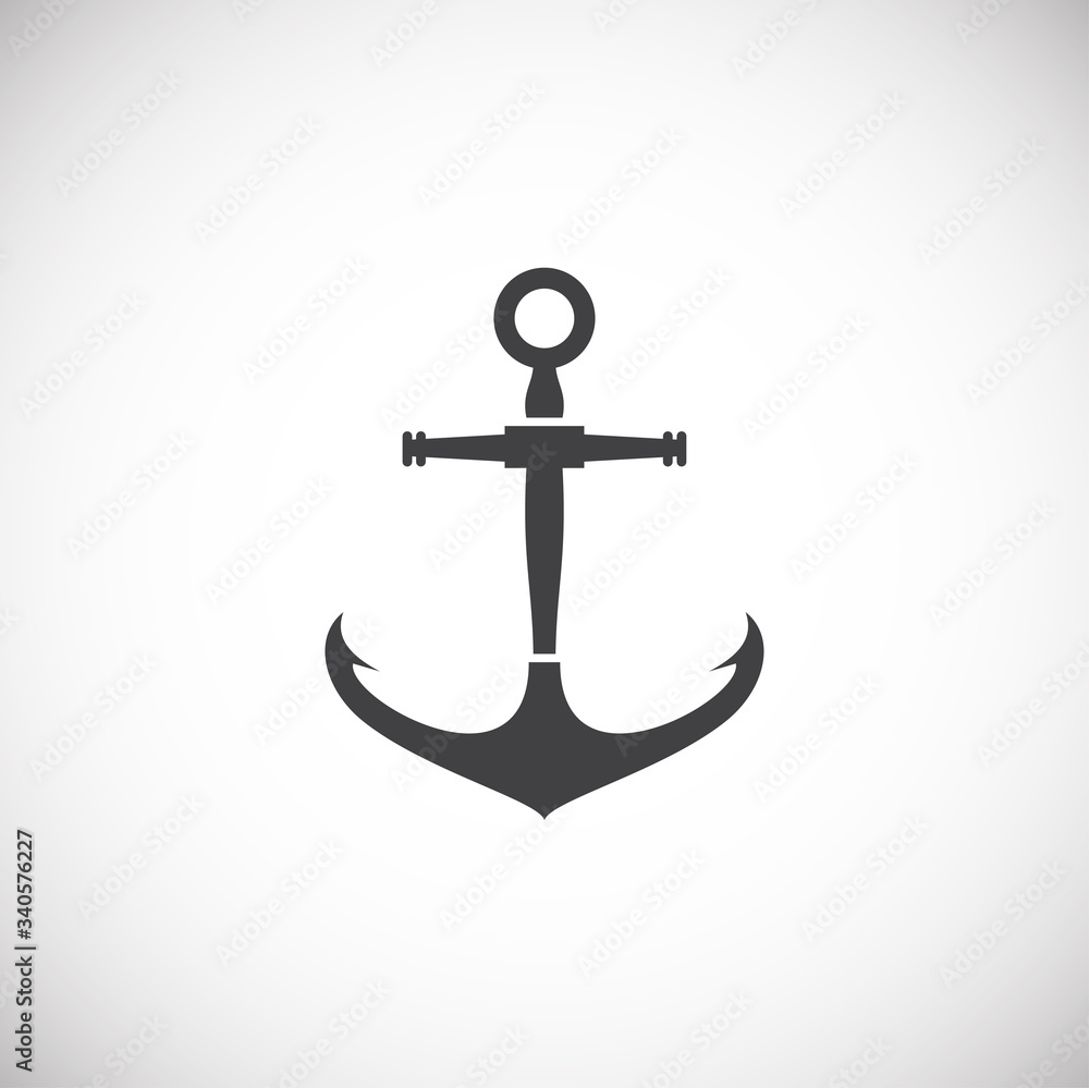 Anchor icon on background for graphic and web design. Creative illustration concept symbol for web or mobile app Anchor icon on background for graphic and web design. Creative illustration concept symbol for web or mobile app