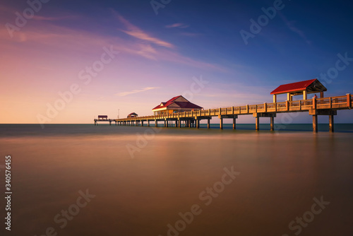 Pier 60 at sunset on a Clearwater Beach in Florida