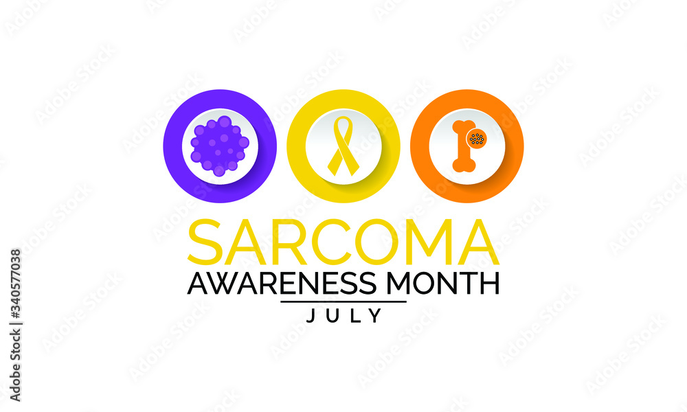 Vector illustration on the theme of Sarcoma Cancer awareness month observed each year during July.