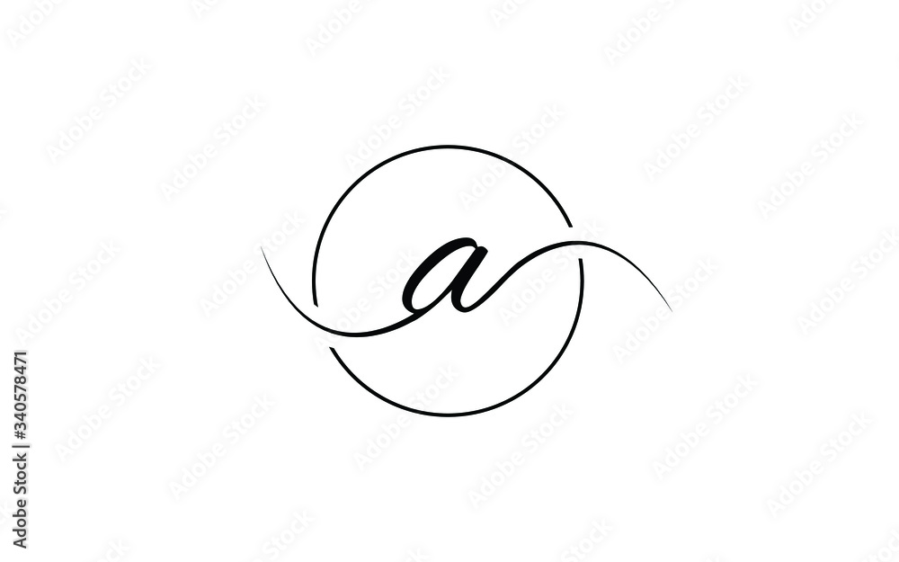 a cursive Letter Icon or Logo design, Vector Template a cursive Letter Icon or Logo design, Vector Template