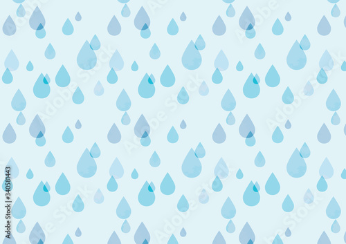 雨粒柄の背景　A4　横
