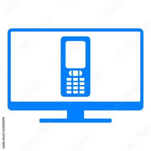 Handy und Monitor