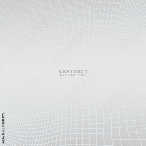 Abstract geometric white   grey abstract perspective background.