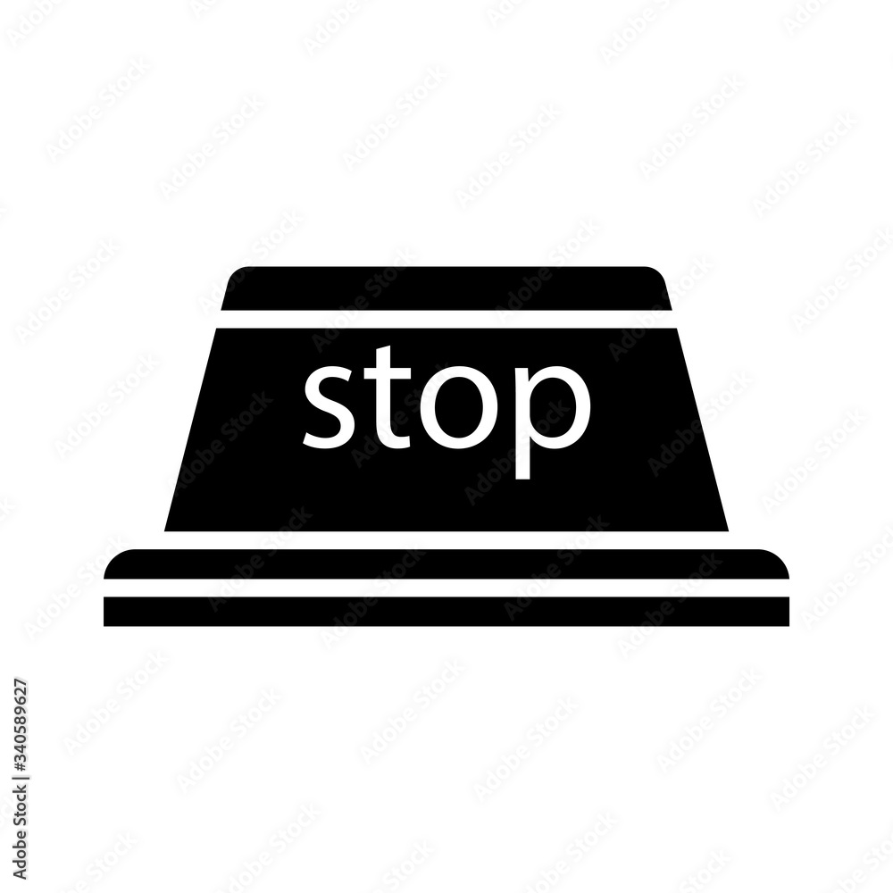 roadblock icon design, flat style trendy collection roadblock icon design, flat style trendy collection