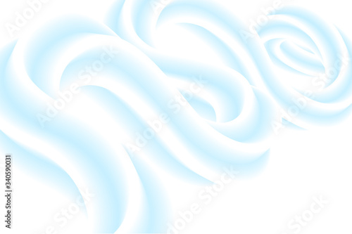 Tableau sur toile abstract background of foam wave shape on white