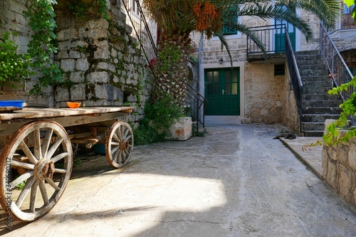 courtyard in the village of Croatia