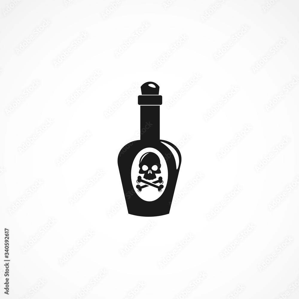 poison bottle icon. bottle of poison with skull icon on white background for web and mobile poison bottle icon. bottle of poison with skull icon on white background for web and mobile