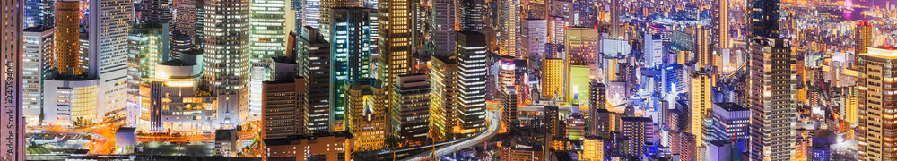 JP Osaka sky deck tower dark pan no sky JP Osaka sky deck tower dark pan no sky