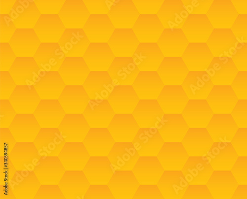 Grey honeycomb pattern background. 3D texture wall panel. Seamless geometric texture.
