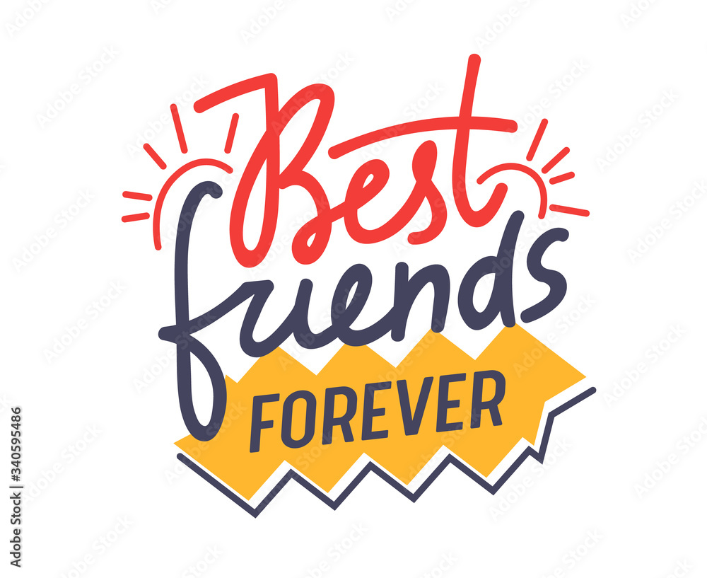 BFF - Best Friends Forever. Illustration Stock Illustration