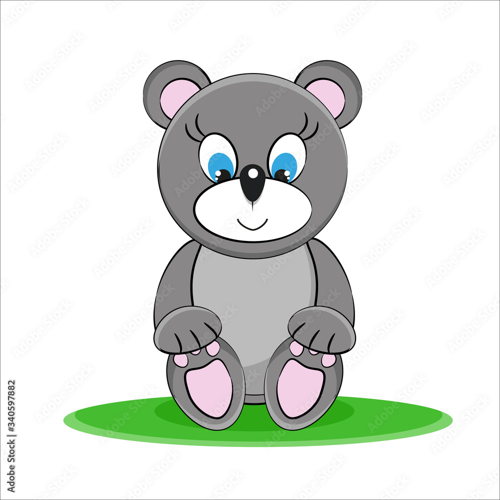 Baby cute little bear stock vector illustration Baby cute little bear stock vector illustration
