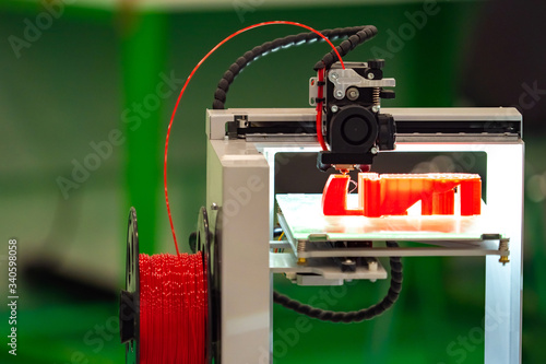 3D printer during operation...