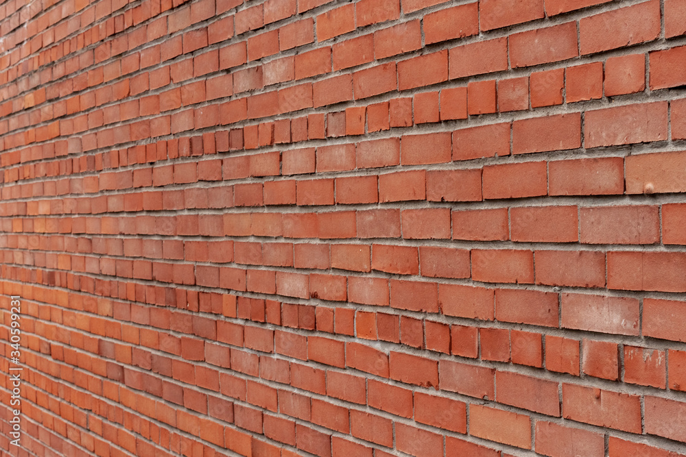 Exterior brick wall. Horizontal masonry. Red brick. Brick textures. Exterior brick wall. Horizontal masonry. Red brick. Brick textures.