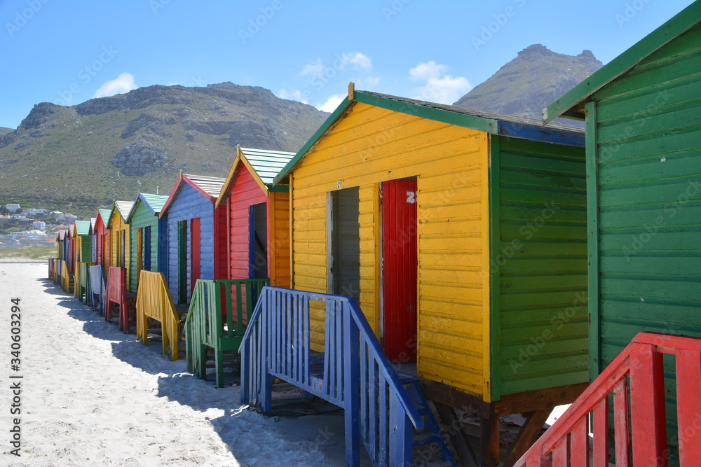 Naklejka premium Muizenberg Beach - Cape Town