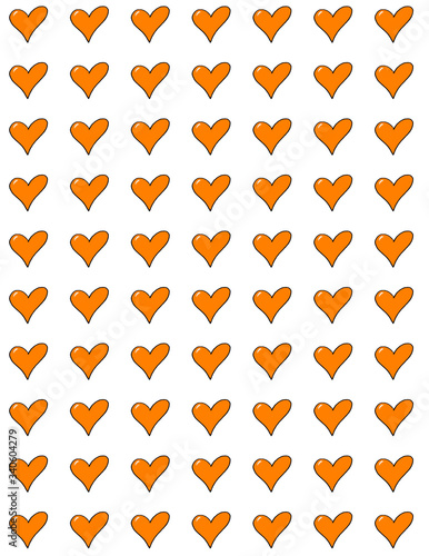 Seamless orange pattern