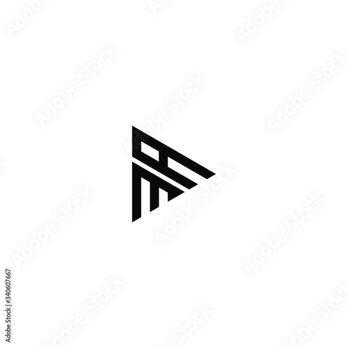 ma letter vector logo abstract