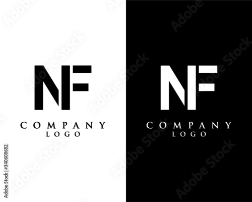 NF, FN initial letter logotype company logo design vector