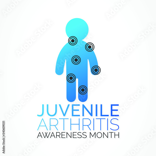Vector illustration on the theme of Juvenile Arthritis awareness month observed each year during July.