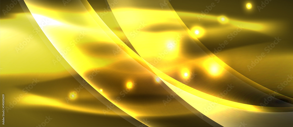 Abstract background. Shiny design neon waves with light effects, techno trendy design. Vector Illustration For Wallpaper, Banner, Background, Card, Book Illustration, landing page Abstract background. Shiny design neon waves with light effects, techno trendy design. Vector Illustration For Wallpaper, Banner, Background, Card, Book Illustration, landing page