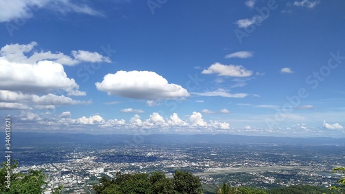 clouds over the city