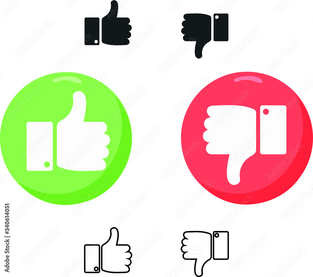 Like icon. Hand like. Thumb up. Social media sign. Dislike icon. Thumb down. Social media. Like icon. Hand like. Thumb up. Social media sign. Dislike icon. Thumb down. Social media.