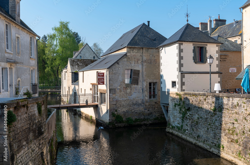 Bayeux, old town and channel