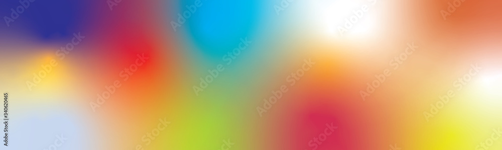 Smooth rainbow and blurry colorful gradient mesh background