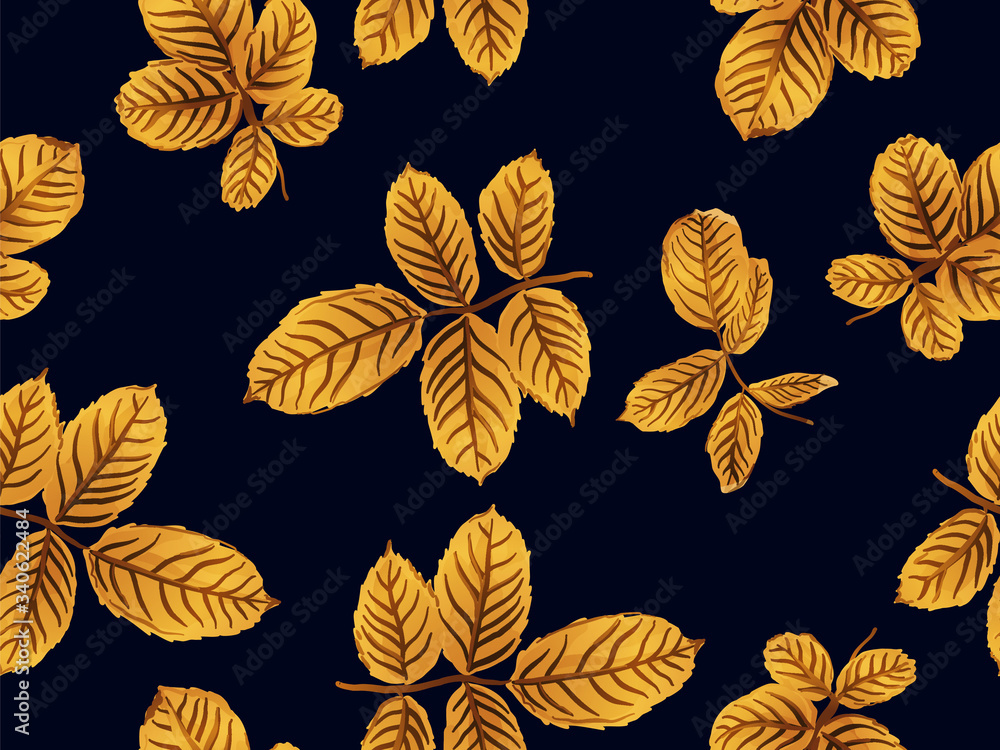 Leaves Seamless Pattern. Leaves Seamless Pattern.