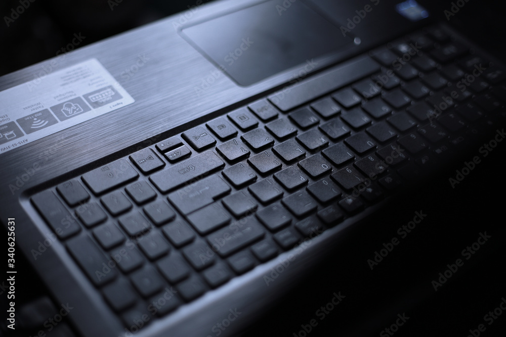 laptop on the table laptop on the table