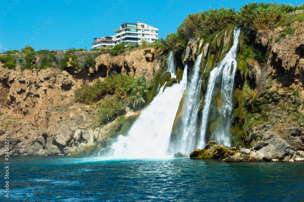 Beautiful landscape with a waterfall in Turkey. Beautiful landscape with a waterfall in Turkey.