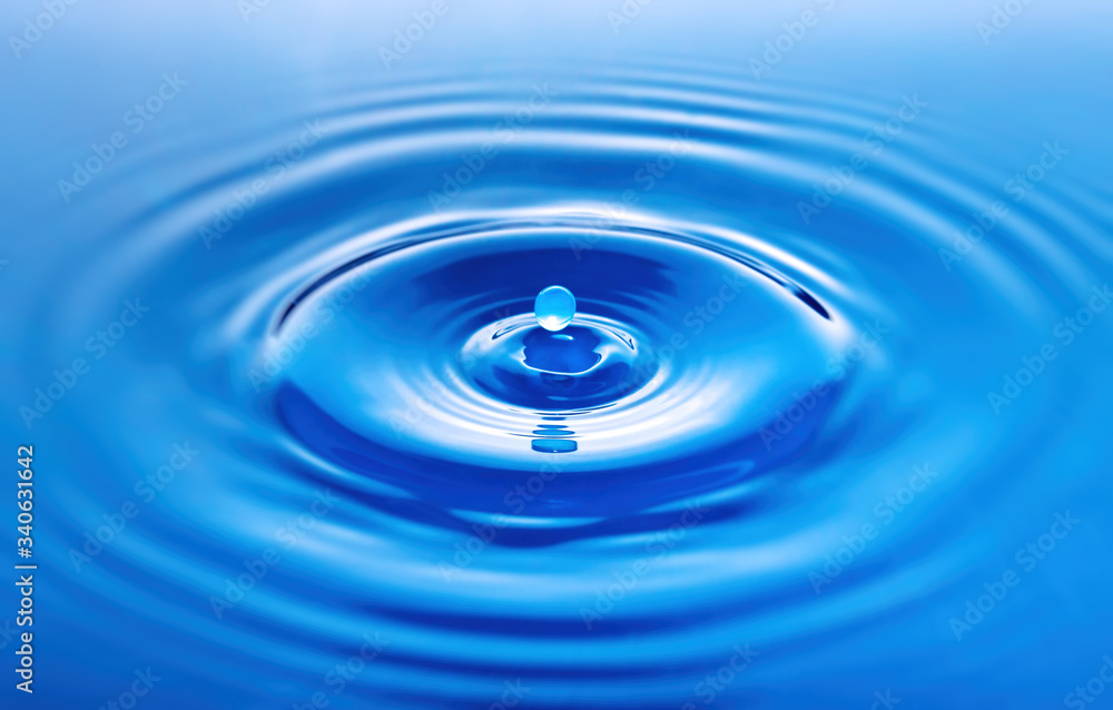 Blue Water Drop Splash Blue Water Drop Splash
