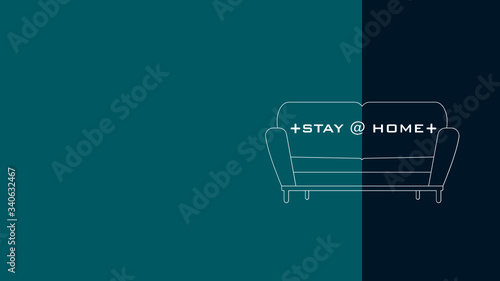 social network concept,stay at home