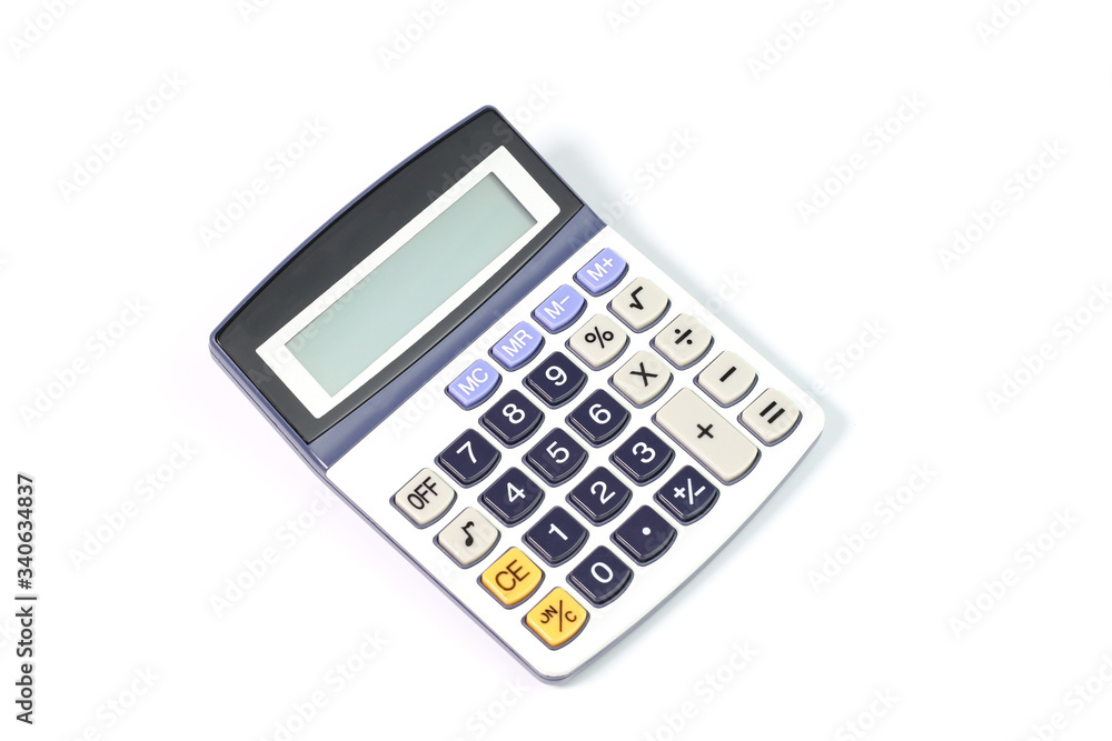Isolated calculator on white background Isolated calculator on white background