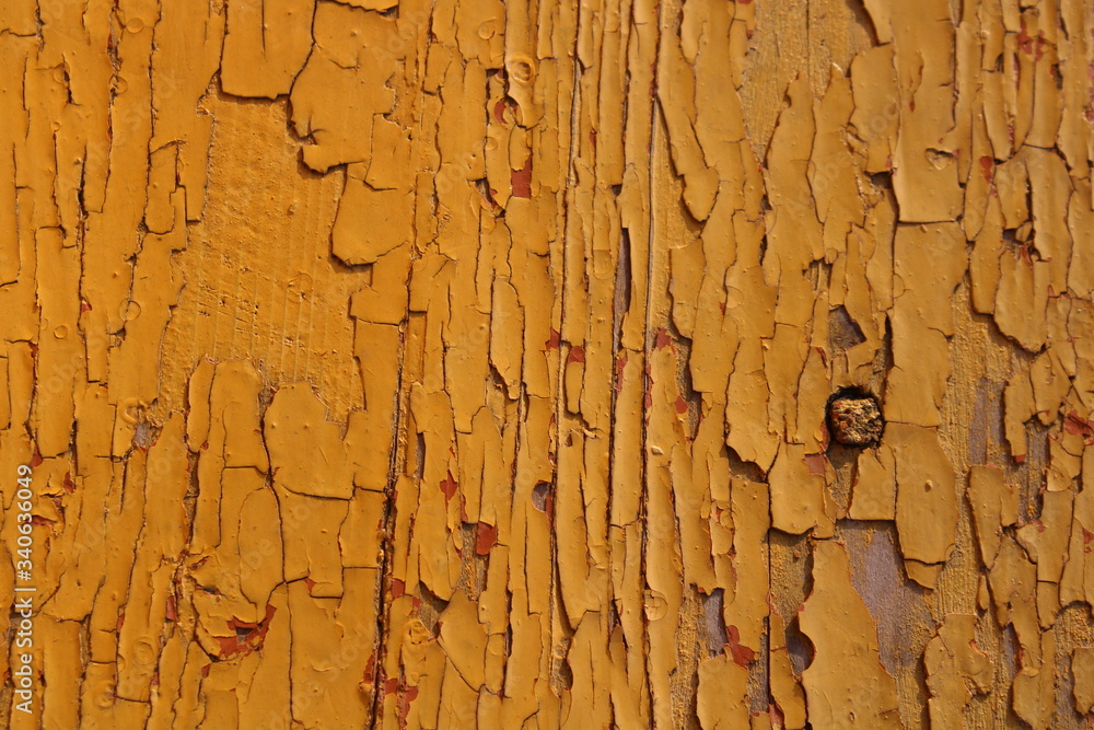 wall with old yellow paint wall with old yellow paint